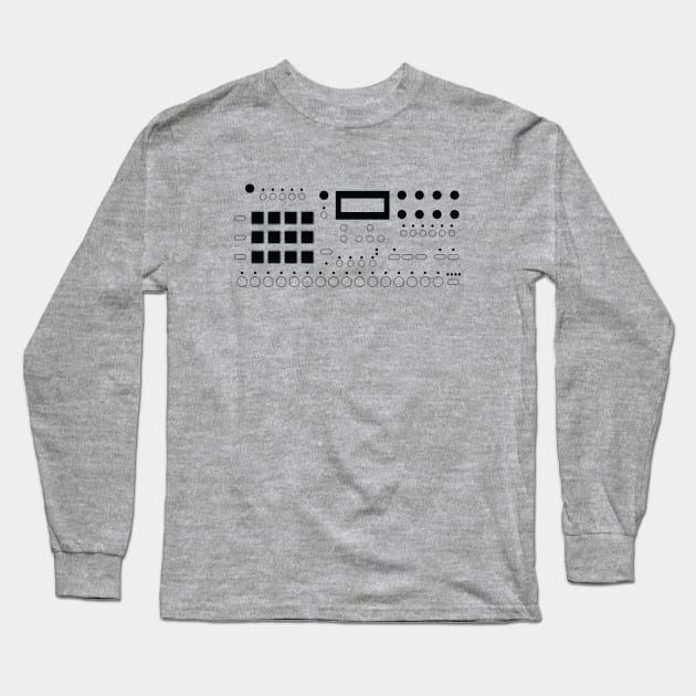 Analog Rytm Drum Machine Long Sleeve T-Shirt by Atomic Malibu